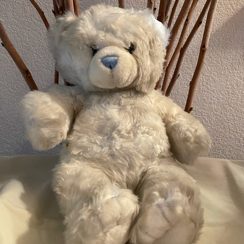 Build A Bear Cotton Candy 15" Blue White Plush